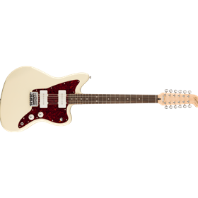 Paranormal Jazzmaster® XII, Laurel Fingerboard, Tortoiseshell Pickguard, Olympic White