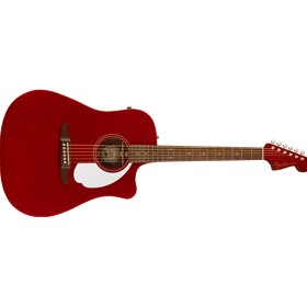 Redondo Player, Walnut Fingerboard, White Pickguard, Candy Apple Red