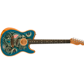 American Acoustasonic® Telecaster®, Ebony Fingerboard, Blue Paisley