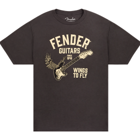 Fender® Wings To Fly T-Shirt, Vintage Black, S