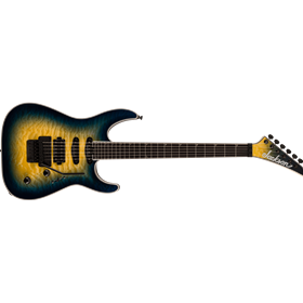 Pro Plus Series Soloist™ SLA3Q, Ebony Fingerboard, Amber Blue Burst