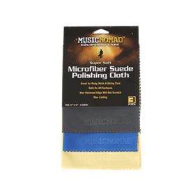 MUSICNOMAD 3-pack microfiber suede polishing cloth