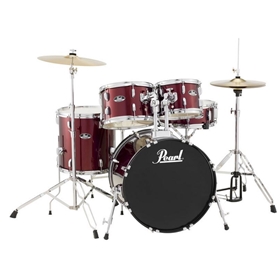 Pearl RS505CC91 Roadshow Complete Drum Set w/ 20" Bass Drum | Wine Red Finish