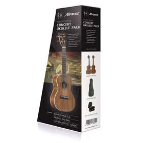 Alvarez Regent Concert Uke Pack w/ Gig Bag & Tuner, Acacia