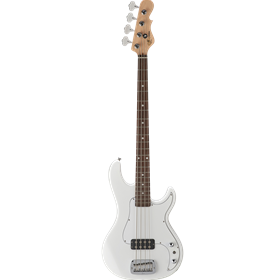 Tribute by G&L Kiloton Bass, Olympic White, 3ply White pg, Rosewood Fingerboard