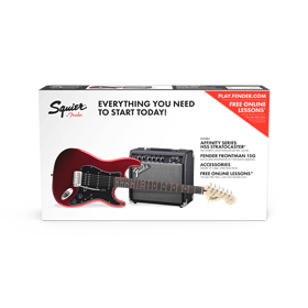 Affinity Series Stratocaster HSS Pack, Laurel Fingerboard, Candy Apple Red, 120V