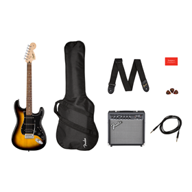 Affinity Series Stratocaster HSS Pack, Laurel Fingerboard, Brown Sunburst, Gig Bag, 15G - 120V