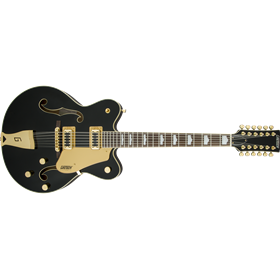 G5422G-12 Electromatic® Hollow Body Double-Cut 12-String with Gold Hardware, Black