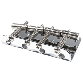 Pure Vintage '70s Jazz Bass® Bridge Assembly, Chrome