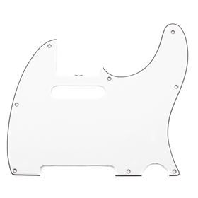 Pure Vintage Pickguard, Telecaster®, 8-Hole Mount, Eggshell, 3-Ply