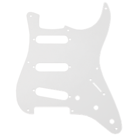 Pure Vintage Pickguard, '56/'59 Stratocaster®, 8-Hole Mount, Eggshell, 1-Ply