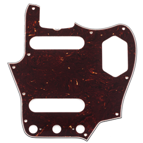 Pure Vintage Pickguard, '65 Jaguar®, 10-Hole Mount, Brown Shell, 3-Ply