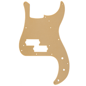 Pure Vintage Pickguard, '58 P Bass®, 10-Hole Mount, Gold Anodized, Lacquer Finish