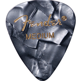 Premium Celluloid 351 Shape Picks, Medium, Black Moto, 144-Pack