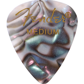 Premium Celluloid 351 Shape Picks, Medium, Abalone, 144-Pack