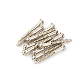 Vintage-Style Stratocaster® Bridge Mounting Screws (12) (Phillips head) (Nickel)