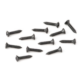 Battery Cover Mounting Screws, Deluxe Series Basses, 4 x 1/2", Black (12)