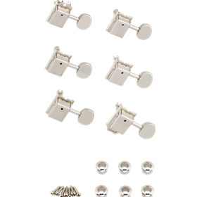 Vintage-Style Strat®/Tele® Tuners, Nickel (6)