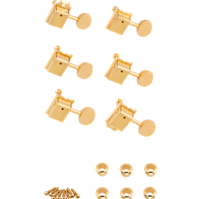 Vintage-Style Strat®/Tele® Tuners, Gold (6)