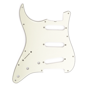 Pickguard, Stratocaster® S/S/S (Left Hand), 11-Hole Vintage Mount (with Truss Rod Notch), Mint Green