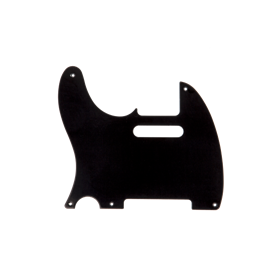 Pickguard, Telecaster® (Left-Hand), 5-Hole Mount, Black, 1-Ply