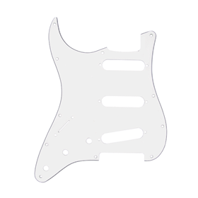 Pickguard, Stratocaster® S/S/S (Left Hand), 11-Hole Mount, Mint Green, 3-Ply