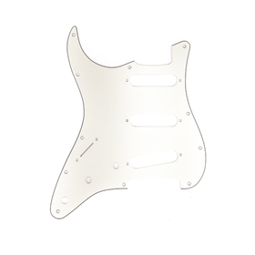 Pickguard, Stratocaster® S/S/S (Left Hand), 11-Hole Mount, Parchment, 3-Ply