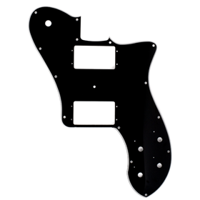 Pickguard, '72 Tele® Deluxe, 14-Hole Mount Black, 3-Ply