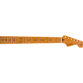 Roasted Maple Stratocaster® Neck, 22 Jumbo Frets, 12", Maple, Flat Oval Shape