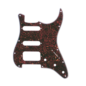 Pickguard, Stratocaster® H/S/S, 11-Hole Mount, Tortoise Shell, 4-Ply
