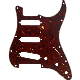 Pickguard, Stratocaster® S/S/S, 11-Hole Mount, Tortoise Shell, 4-Ply