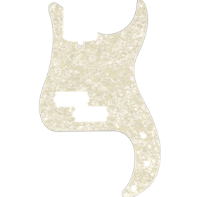 Pickguard, Precision Bass®, 13-Hole Mount, Aged White Pearl, 4-Ply