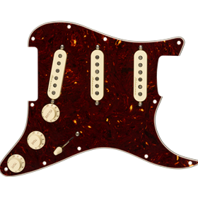 Pre-Wired Strat Pickguard, Vintage Noiseless SSS, Tortoise Shell 11 Hole PG