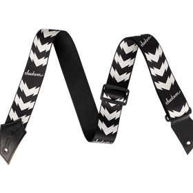 Jackson® Strap with Double V Pattern, Black and White