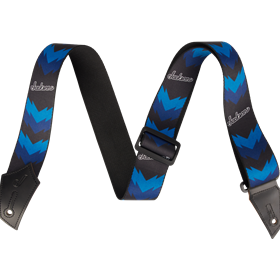 Jackson® Strap with Double V Pattern, Black and Blue