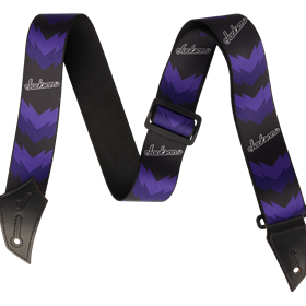 Jackson® Strap with Double V Pattern, Black and Purple