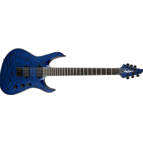 USA Signature Chris Broderick Soloist™ HT6, Ebony Fingerboard, Transparent Blue