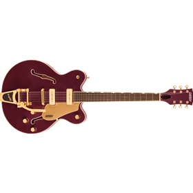 Electromatic™ Pristine LTD Center Block Double-Cut with Bigsby®, Laurel Fingerboard, Dark Cherry Met