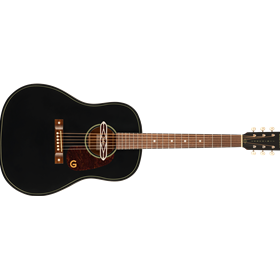 Deltoluxe Dreadnought, Walnut Fingerboard, Tortoiseshell Pickguard, Black Top