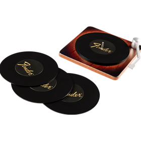 Fender™ Sunburst Turntable Coaster Set