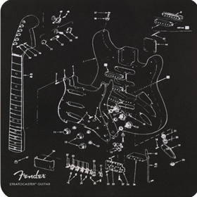 Fender™ Mousepad, Exploded Strat