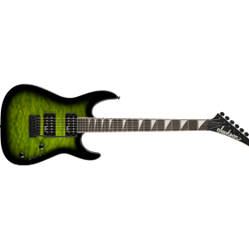 JS Series Dinky® JS20 DKQ 2PT, Amaranth Fingerboard, Transparent Green Burst