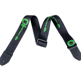Charvel® Strap, Black with Green Logo