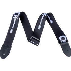 Charvel® Strap, Black with White Logo