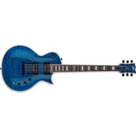 LTD EC1000 Piezo Electric Guitar, QM See-thru Blue, B-Stock