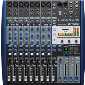 PreSonus® StudioLive® AR12c Analog Mixer, Blue, 230-240V UK