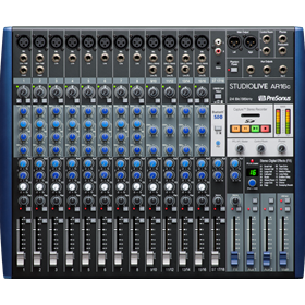 PreSonus® StudioLive® AR16c Analog Mixer, Blue, 230-240V UK