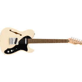 Affinity Series™ Telecaster® Thinline, Laurel Fingerboard, Black Pickguard, Olympic White