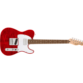 Affinity Series™ Telecaster® FMT SH, Laurel Fingerboard, White Pickguard, Crimson Red Transparent