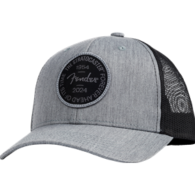 Stratocaster™ 70th Anniversary Badge Hat, Gray Heather, One Size